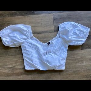 JCrew White Cotton crop top, New with tag